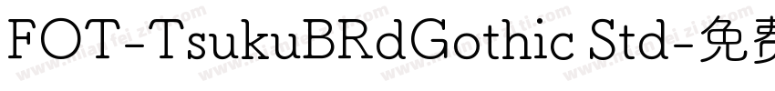 FOT-TsukuBRdGothic Std字体转换